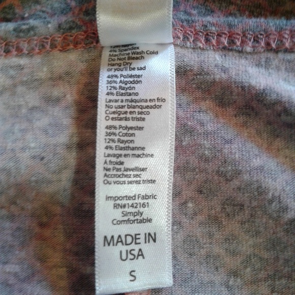 LulaRoe short sleeve top - Picture 5 of 5